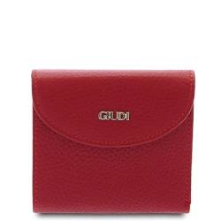Giudi ® - Damengeldbörse aus Kalbsleder, Echtleder, Münzfach, Kartenhalter Made in Italy - 6470/LGP/AE, rot von Giudi