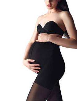 Giulia 100 Den Umstandsstrumpfhose Strumpfhose für Schwangere Mutter, Farbe: Schwarz, Größe: L von Giulia