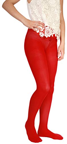 Giulia Betty 80 Rot (Scarlet) 152-158 blickdichte strumpfhose grau von Giulia