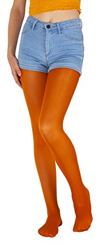 Giulia Orange Feinstrumpfhose Mädchen Kinder Microfaser Semitransparent Farbig Ketty 40 Den Spice 104-110 von Giulia