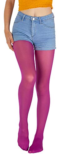 Giulia Violett Feinstrumpfhose Mädchen Kinder Microfaser Semitransparent Farbig Ketty 40 Den Wild Aster 122-128 von Giulia