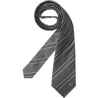 GIVENCHY Herren Krawatte grau Seide College-Streifen,mit Karos von Givenchy