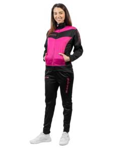 GIVOVA Unisex Visa Luxury Jogginganzug, Fuchsia/Noir, XL von Givova