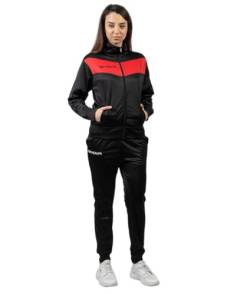 GIVOVA Unisex Visa Triacétate Jogginganzug, Rouge/Noir 4S, S von Givova