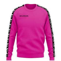 Givova Herren Band Sweatshirt mit rundem Ausschnitt, Fuchsia, XL von Givova