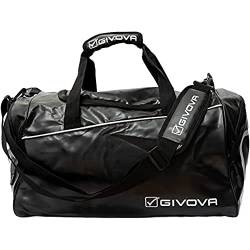 Givova Trend, Unisex-Erwachsener Trendtasche aus Kunstleder, schwarz, Einheitsgröße, Schwarz, 53x23x26 cm von Givova