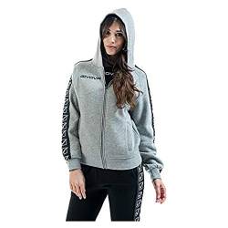 Givova Unisex Sweatshirt Full Zip Band, Melange, XL, Hellgrau Meliert von Givova