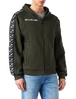 Givova Unisex Sweatshirt Full Zip Band, Militärgrün, S, Militär-grün, S von Givova