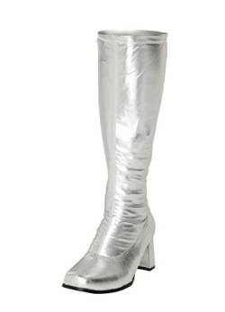 Gizelle Damen Gogo Kniehohe Stiefel, Silber, 37 EU von Gizelle