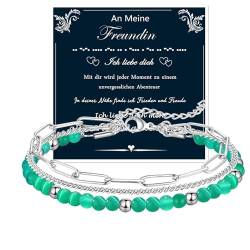 Gkmamrg Armband Damen Partner Geschenk für sie Freundin - Morsecode Ich Liebe dich Geschenke für Freundin zum Valentinstag Hochzeitstag Jahrestag Partner Geschenke Geburtstagsgeschenk für sie von Gkmamrg