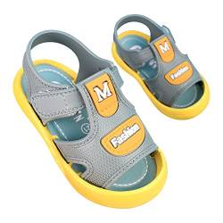 Schuhe Kleinkind Komfort Leicht Shoes Babysandalen Geschlossene Zehen Athletic & Outdoor Sandaletten Freizeitsandalen Minimalschuhe mit Klettverschluss, Gr. 20-25 von Gkojhj