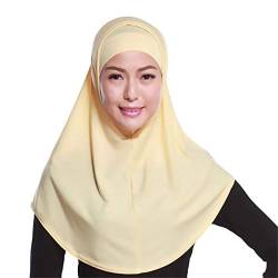 GladThink Damen 2 Stück Muslim Hijab-Schal mit mehr Farben Beige von GladThink
