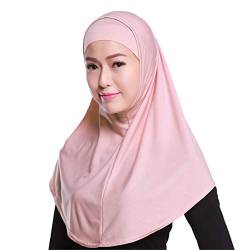 GladThink Damen 2 Stück Muslim Hijab-Schal mit mehr Farben DarkRosa von GladThink