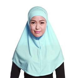 GladThink Damen 2 Stück Muslim Hijab-Schal mit mehr Farben Kornblumenblau von GladThink