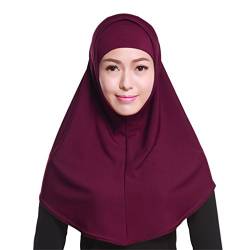 GladThink Damen 2 Stück Muslim Hijab-Schal mit mehr Farben Wine von GladThink