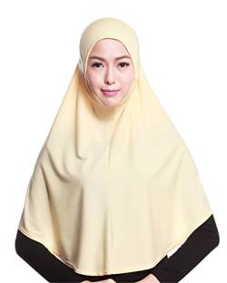 GladThink Frauen-moslemisches Hijab-Schal mit mehr Farben Beige von GladThink