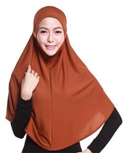 GladThink Frauen-moslemisches Hijab-Schal mit mehr Farben Braun von GladThink