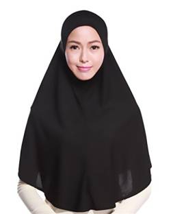 GladThink Frauen-moslemisches Hijab-Schal mit mehr Farben Schwarz von GladThink