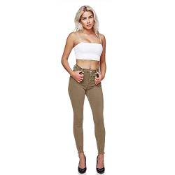 Glamexx24 Damen Colored Skinny Fit Jeans High-Waist Strecht Hose Boyfriend Pants von Glamexx24