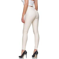 Glamexx24 Damen Kunstleder High Waist Leggings Skinny Hose Leder-Optik Treggings von Glamexx24