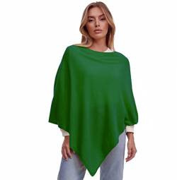 Glamexx24 Damen Strick Poncho Unifarbe Cape Feinstrick XXL Pullover - Eleganz, Stil und Komfort in einem von Glamexx24