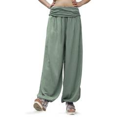 Glamexx24 Damen XXL Leichte Pumphose Haremshose Freizeithose Sommerhose Hose mit vielen Muster 13090, Grün, XL/XXXL von Glamexx24