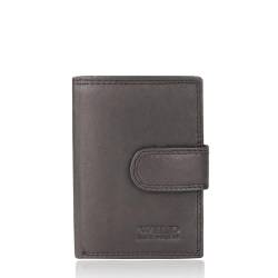Glamexx24 Geldbörse Portemonnaie Brieftasche Geldbeutel RFID Protection Wallet aus echtem Leder Reißverschluss und Druckknopf von Glamexx24