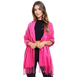 Glamexx24 XXL Damenschal Langer Schal Damen Poncho Schal Oversized Deckenschal Unifarben Winterschal extra langer Schal warmer Schal von Glamexx24