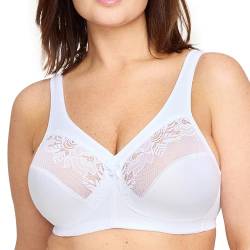 Glamorise Damen 1003 Minimizer Bra, Weiß, 100H EU von Glamorise