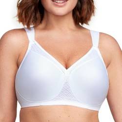 Glamorise Damen 1080 T-Shirt Bra, Weiß, 95D EU von Glamorise