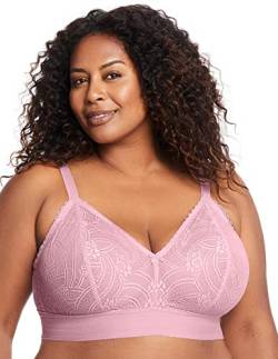 Glamorise Große Größen Plusgröße Bramour Gramercy Spitzen-Bralette de Luxe ohne Bügel Nr. 7012 von Glamorise