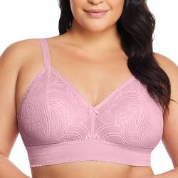 Glamorise Große Größen Plusgröße Bramour Gramercy Spitzen-Bralette de Luxe ohne Bügel Nr. 7012 von Glamorise