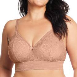 Glamorise Große Größen Plusgröße Bramour Gramercy Spitzen-Bralette de Luxe ohne Bügel Nr. 7012 von Glamorise