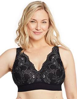 Glamorise Große Größen Plusgröße Bramour Lexington Plunge-Bralette mit Spitze ohne Bügel Nr. 7013 von Glamorise