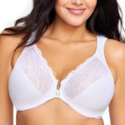 Glamorise Damen 1245 Plunge Bra, Weiß, 110B EU von Glamorise