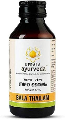 Glamouröser Hub Kerala Ayurveda Bala Thailam ist ein entzündungshemmendes 100 ml (Verpackung kann variieren) von Glamorous Hub
