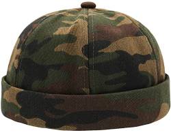 Glamorstar Dome Brimless Hats for Women Men Sailor Docker Beanie Cap Hip Hop Hats, camouflage, Einheitsgröße von Glamorstar