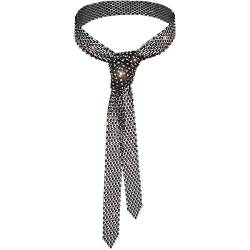 Glamorstar Strass-Krawatte Geschenk für Frauen, schwarz, Einheitsgröße von Glamorstar
