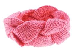 Damen Klobig Knit Geflochtene Geflochtene Warme Winter Stirnband Ohrbügel (Rosa) von Glamour Girlz