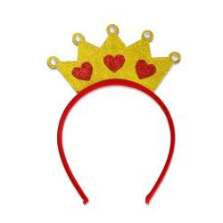 Valentinstag-Stirnband für Damen, Glitzer-Pailletten, Herz-Haarbänder, süße Liebesform, Party-Haarschmuck, Geschenk, festliche Party-Dekoration von Glanhbnol