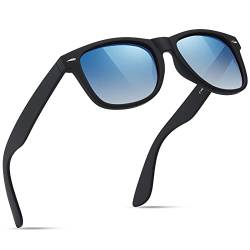 Glapeame Polarisiert-Sonnenbrille-Herren-Damen-Sonnenbrillen-Sunglasses-Men-Woman-Sonnenbrille Schwarz-UV400-Unisex-Retro-Vintage-Klassische-Polarisierte-Brille-Sportbrille-für Fahren-Camping,10 von Glapeame