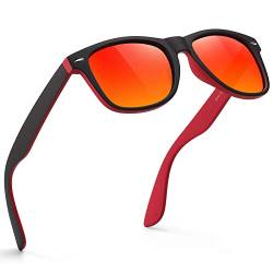 Glapeame Polarisiert-Sonnenbrille-Herren-Damen-Sonnenbrillen-Sunglasses-Men-Woman-Sonnenbrille Schwarz-UV400-Unisex-Retro-Vintage-Klassische-Polarisierte-Brille-Sportbrille-für Fahren-Camping,15 von Glapeame