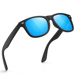 Glapeame Polarisiert-Sonnenbrille-Herren-Damen-Sonnenbrillen-Sunglasses-Men-Woman-Sonnenbrille Schwarz-UV400-Unisex-Retro-Vintage-Klassische-Polarisierte-Brille-Sportbrille-für Fahren-Camping,2 von Glapeame