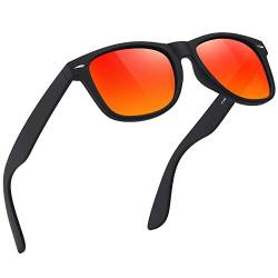 Glapeame Polarisiert-Sonnenbrille-Herren-Damen-Sonnenbrillen-Sunglasses-Men-Woman-Sonnenbrille Schwarz-UV400-Unisex-Retro-Vintage-Klassische-Polarisierte-Brille-Sportbrille-für Fahren-Camping,5 von Glapeame