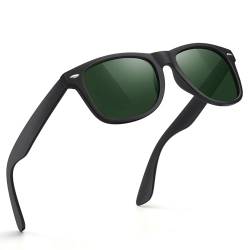 Glapeame Polarisiert-Sonnenbrille-Herren-Damen-Sonnenbrillen-Sunglasses-Men-Woman-Sonnenbrille Schwarz-UV400-Unisex-Retro-Vintage-Klassische-Polarisierte-Brille-Sportbrille-für Fahren-Camping,7 von Glapeame