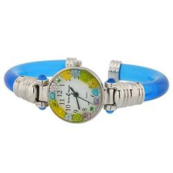 Glass Of Venice Murano Millefiori Bangle Watch - Marineblau von Glass Of Venice