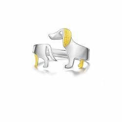 GleaMora INS-Stil Niedlicher Haustier-Hundering Einfacher lässiger Geburtstagsfeier-Vorschlag Ehering für Frauen Leichter Luxus-Jubiläumsschmuck von GleaMora