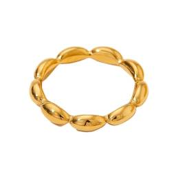 GleaMora Minimalistischer Titanstahl Ring im Stil Ring Valentinstag Geschenk Verlobungsring Feiertag Geburtstagsfeier Leichter Luxus Geschenk von GleaMora