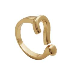 GleaMora Personalisierter verstellbarer Fragezeichenring für den Valentinstag für Frauen Einfacher leichter Luxus Daily Casual Ring Schmuck von GleaMora