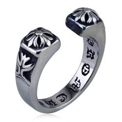 GleaMora Unisex Punk Hip Hop Ring Vintage Ring Personalisiert Ins Stil Schmuck Licht Luxus Jubiläum Geburtstag lässige Party Geschenk von GleaMora